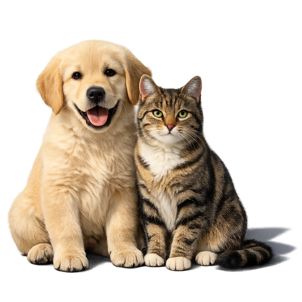 Perro y gato juntos